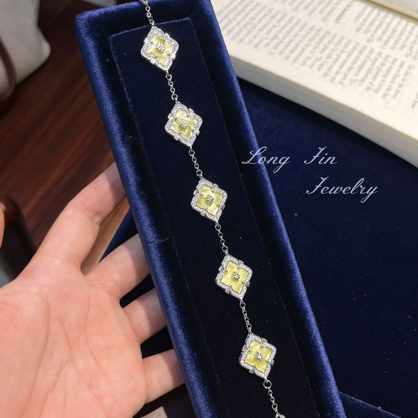 Sea Salt Lemon Mint Cloth Style Fresh Live Jewelry Set