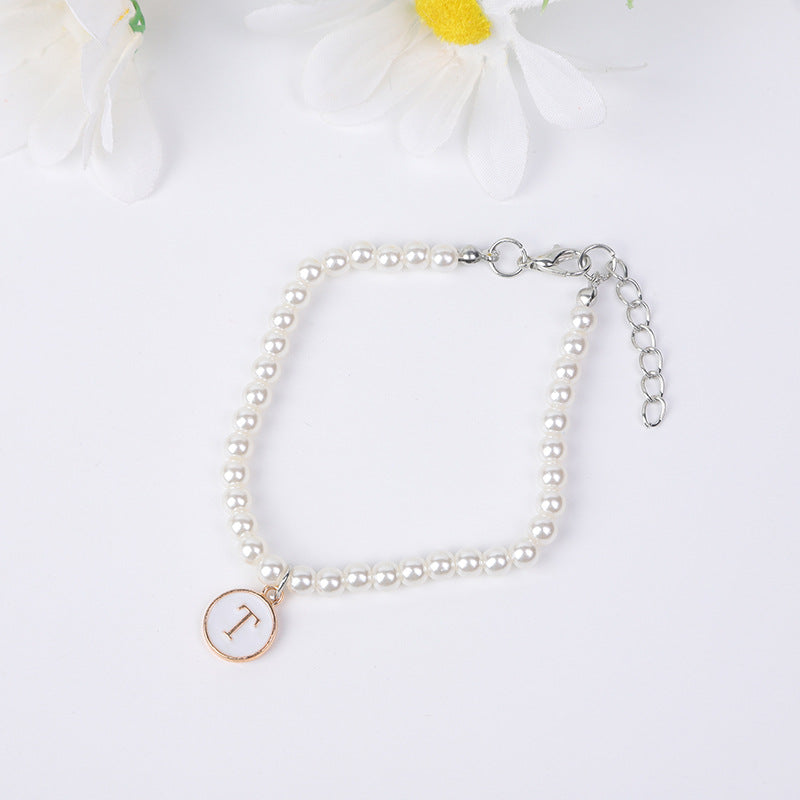 Simple Pearl English Your Name Female Bracelets