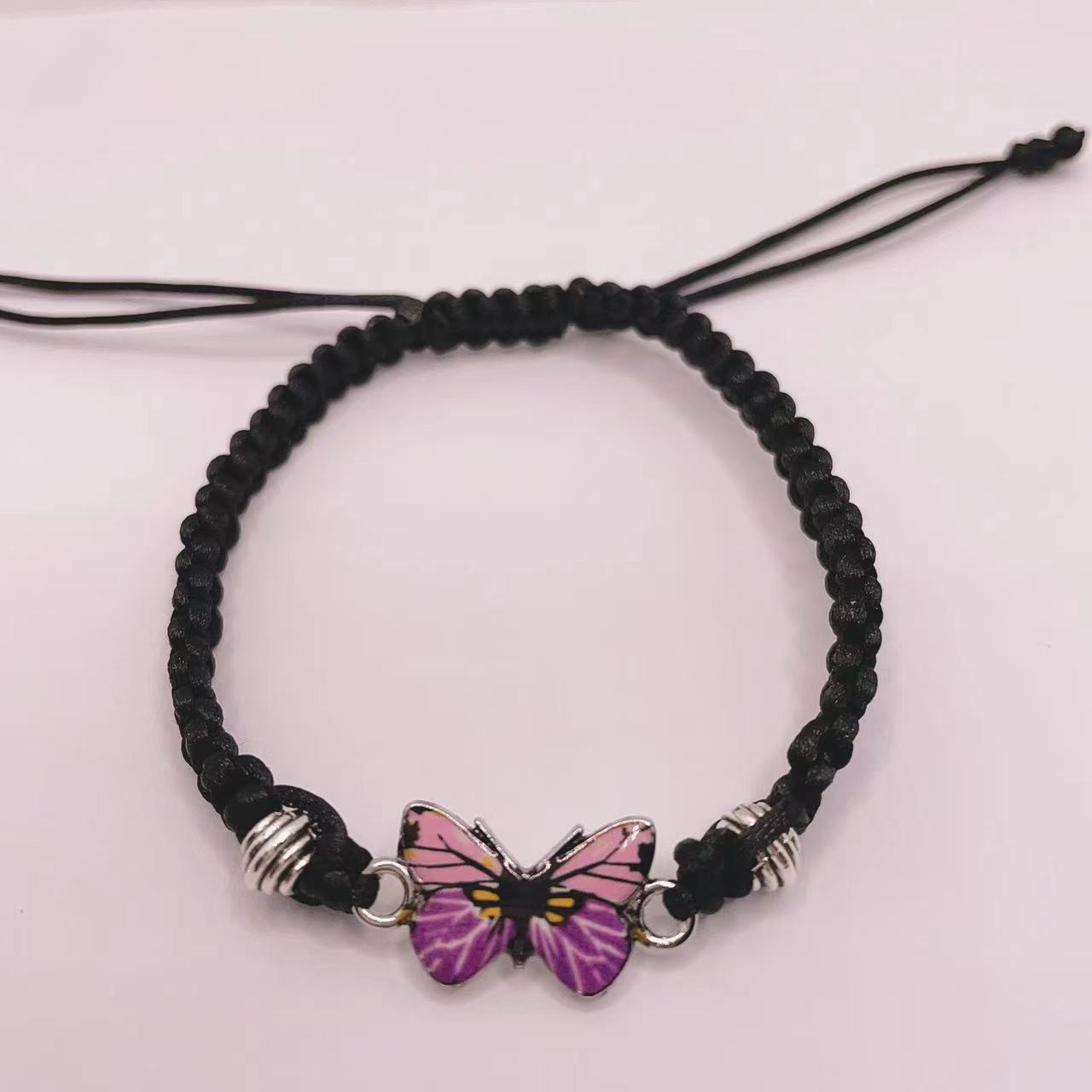 Multicolor Butterfly Couple Adjustable Fashion Friendship Bracelets