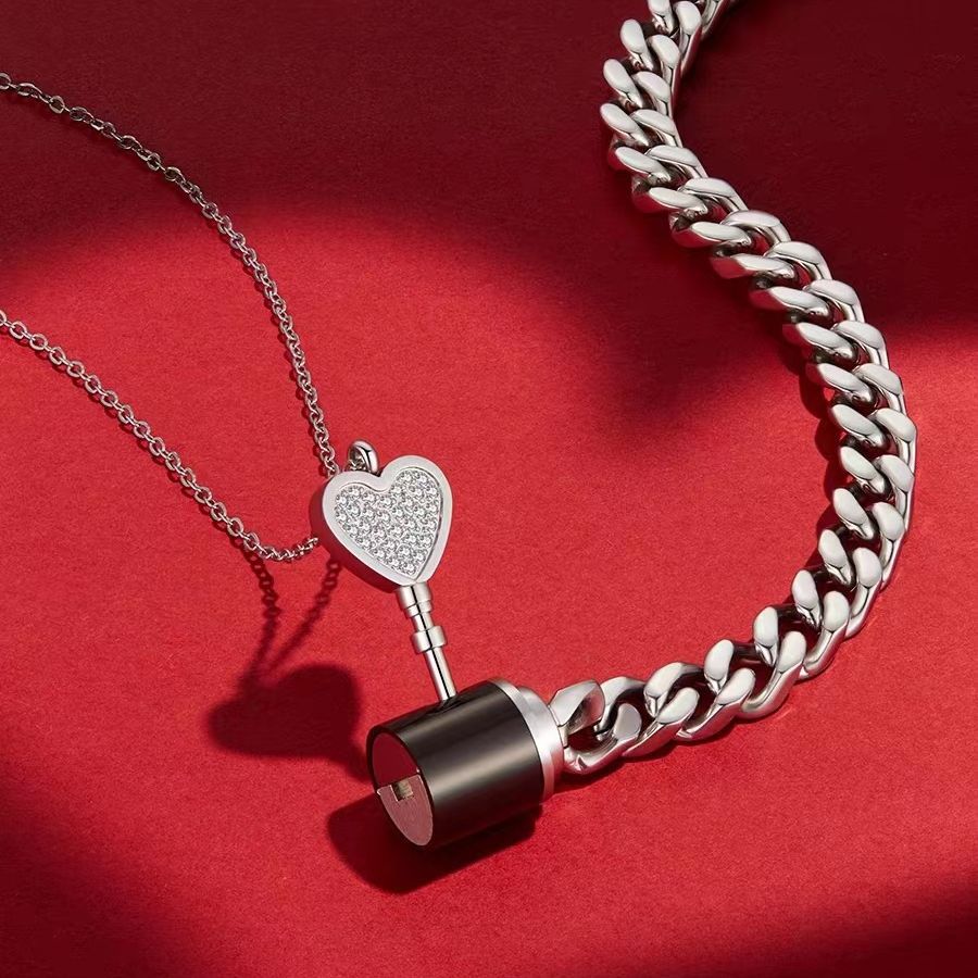 One Lock Love Little For Couple Boys Jewelry Set
