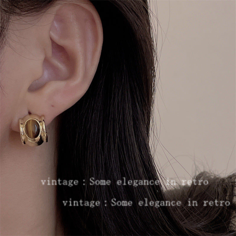 Clip Female Niche Unique Personality Vintage Earrings