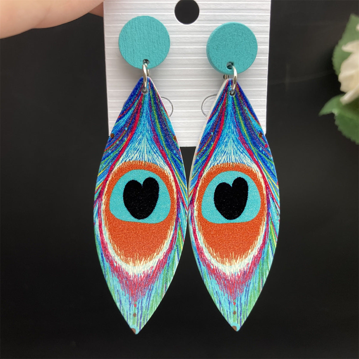 Attractive Wooden Accessories Devil's Eye Personalized Earrings