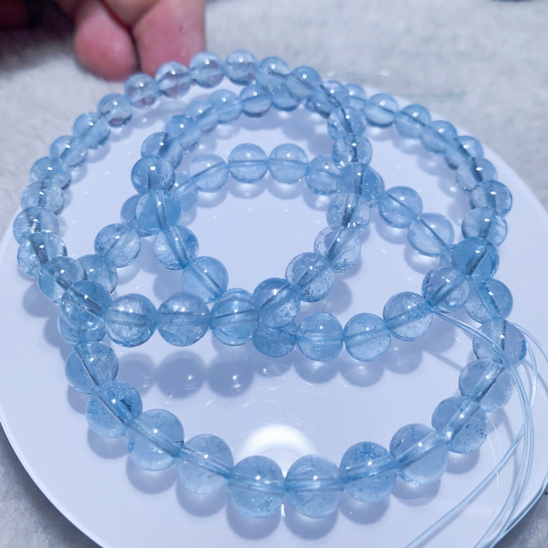 Raw Ore Swiss Blue Topaz Sky London Yellow White Bracelet