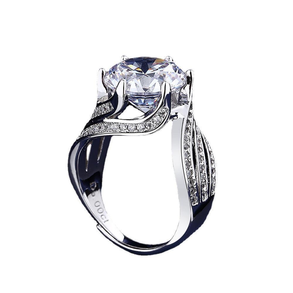 Bagues féminines artificielles Princess Diamond Big Luxury Karat