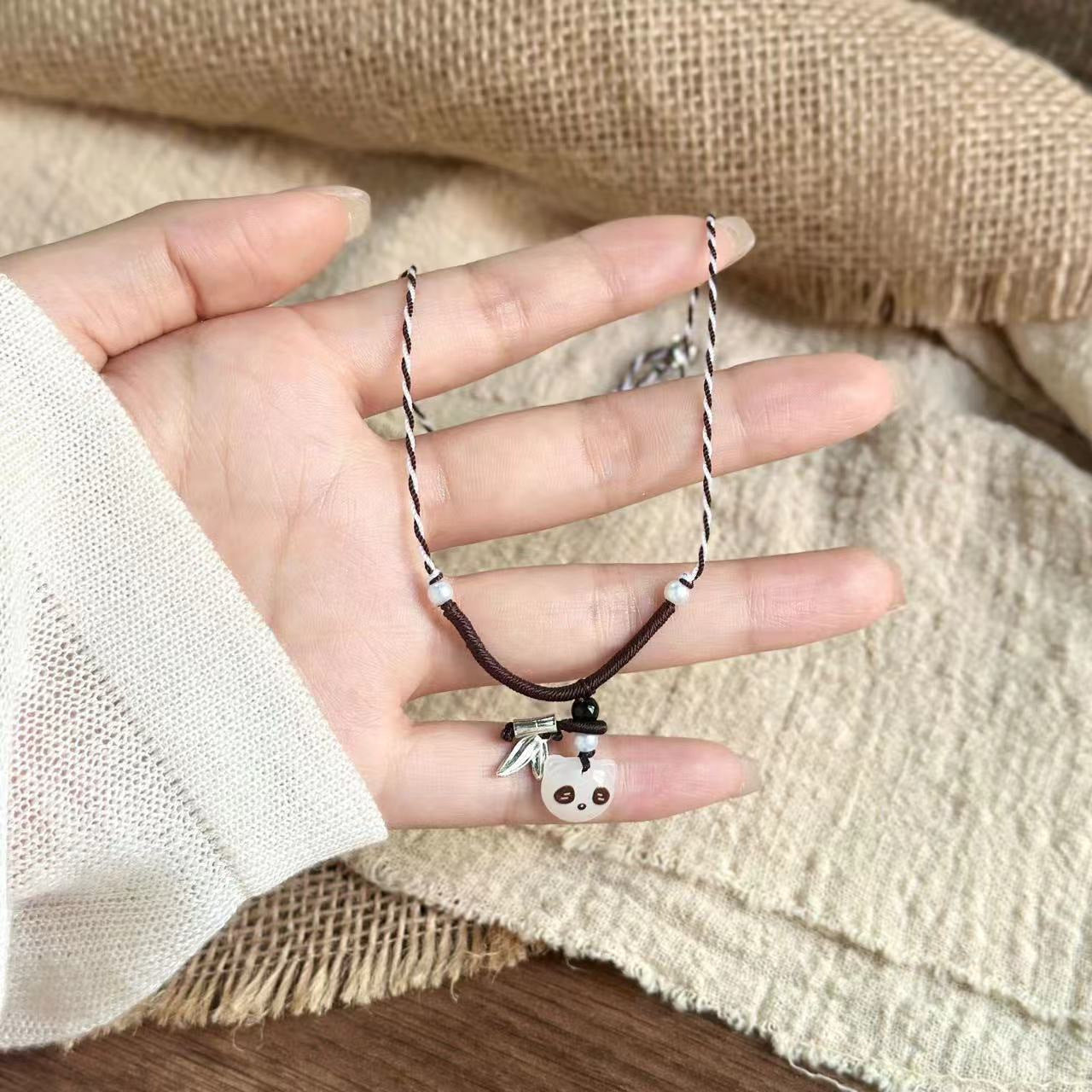 Sweet Exquisite Versatile Woven Flower Butterfly Clavicle Chain Premium Simple Necklaces