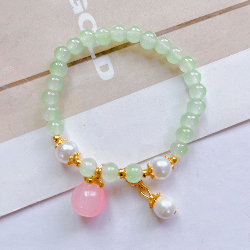 Women's Two-tone Gradient Fashion Simple Crystal Jewelry Bracelets