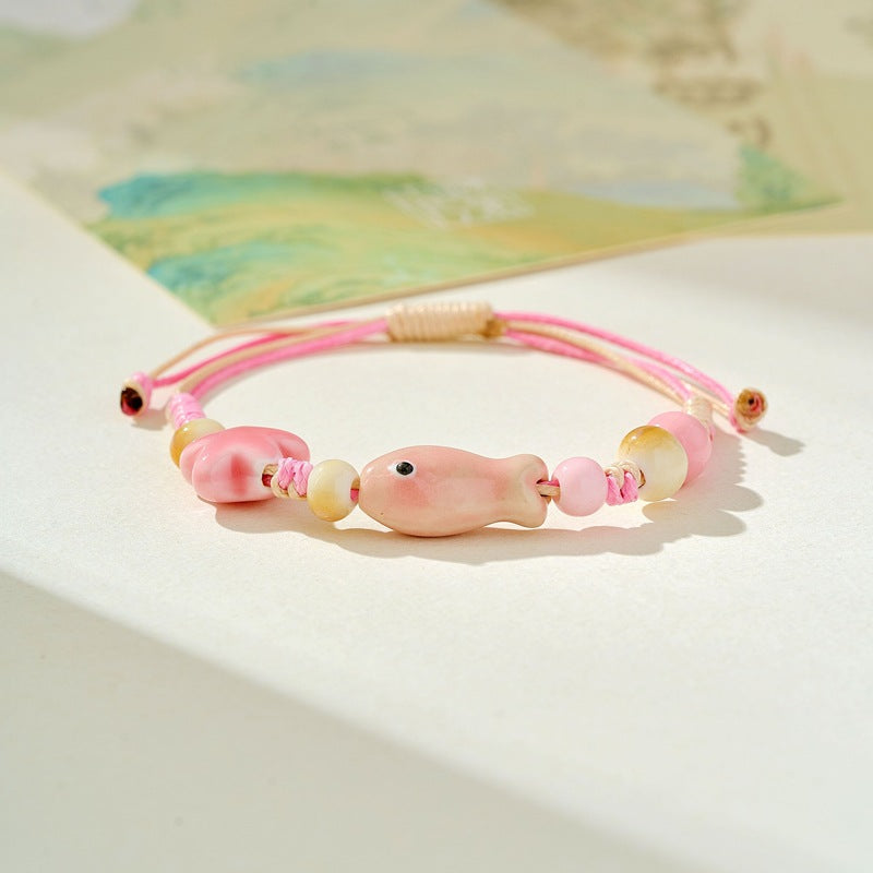 Artistic Ancient Style Bead String Fresh Bracelet
