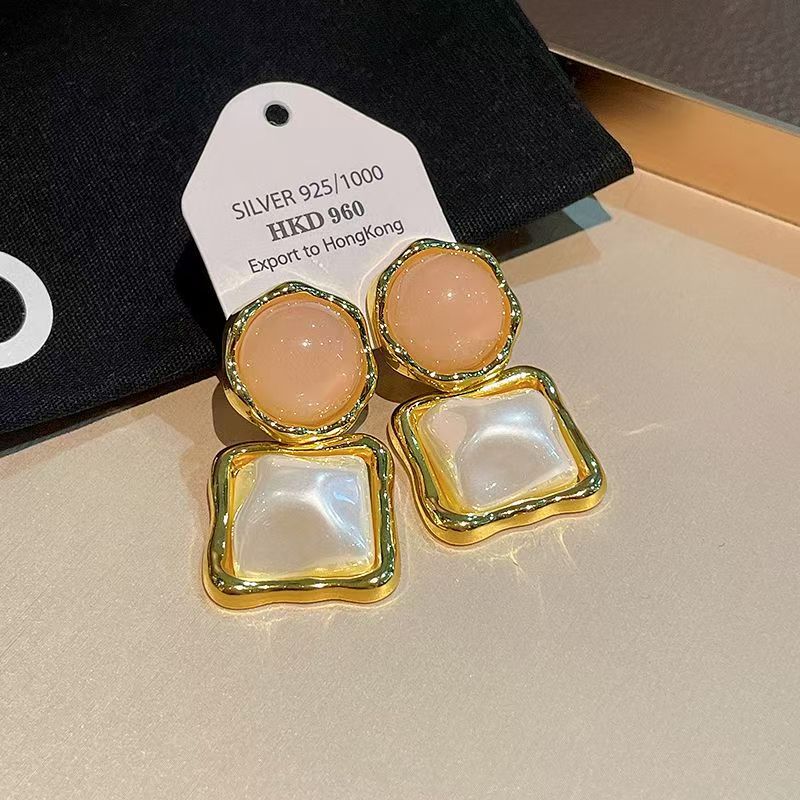 Geometric Ear Fashion Trendy Unique Light Luxury Earrings