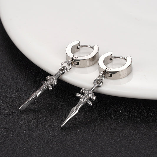 Titanium Steel Clip Eardrops Clips Cross Ear Buckle