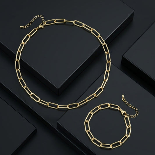 Clip Two-piece Special Interest Light Luxury Style Clavicle Chain Trendy Necklace