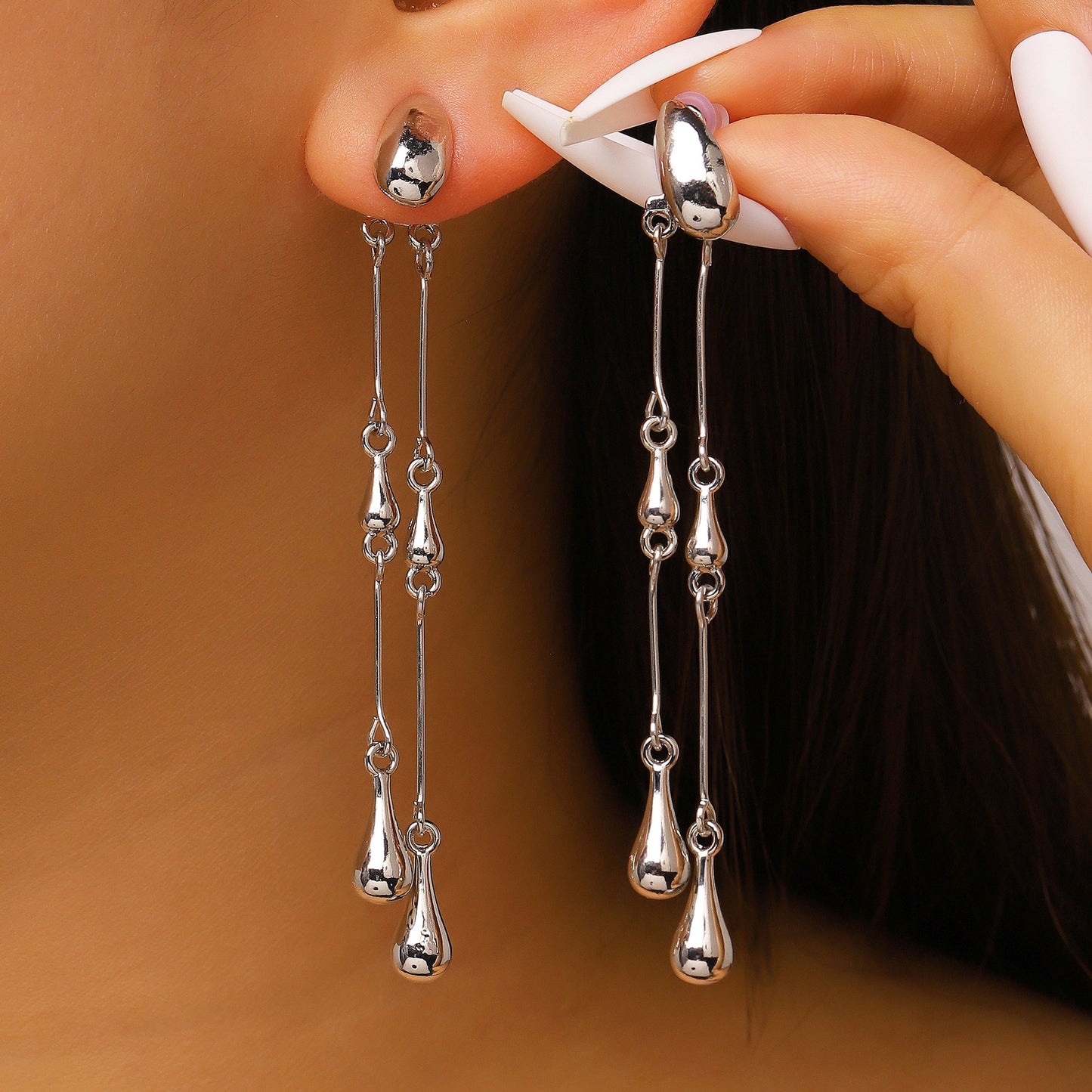 Women's Long Fringe High-grade Light Luxury Minority Rings
