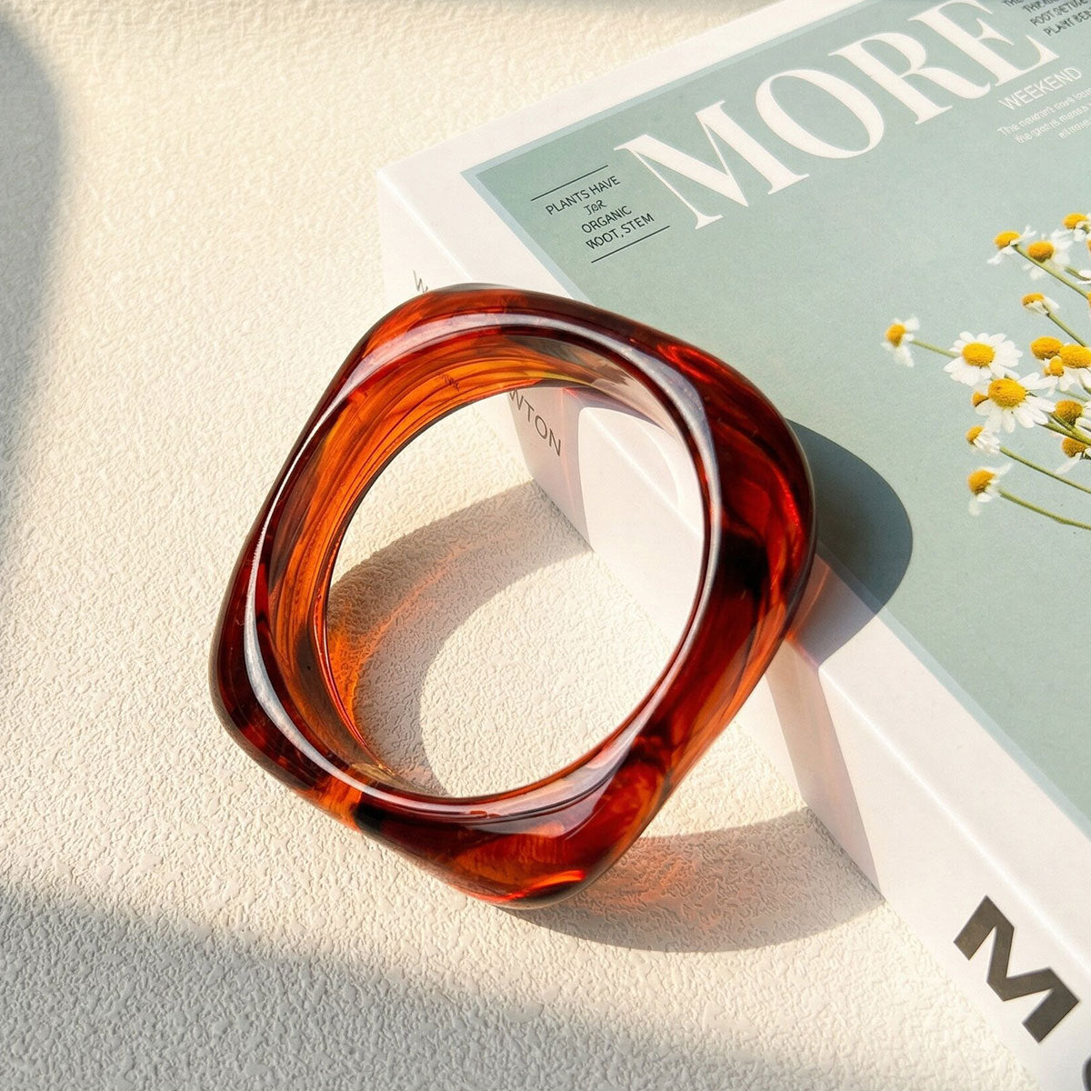 Circle Resin Fashion Simple Niche Temperament Bracelets