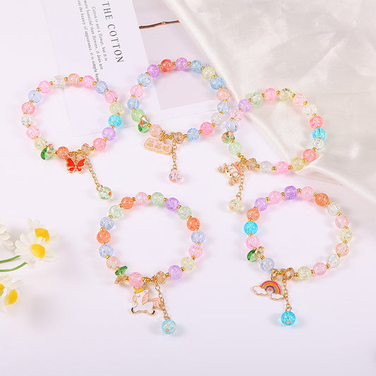 Bracelets Mori d'été simples et mignons pour enfants, Style féminin