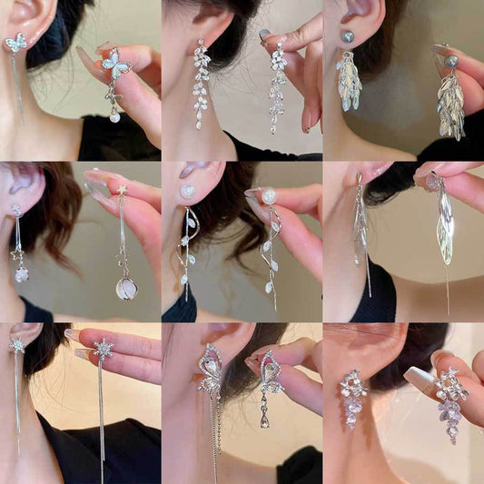 Luxury Long Fringe Simple Graceful Female Ear Clip
