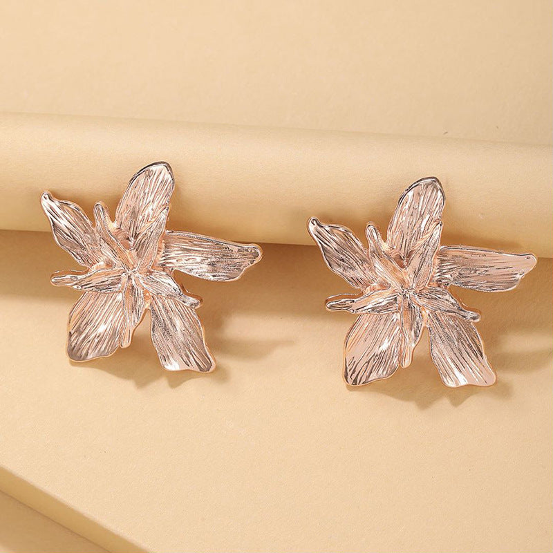 Trendy Exaggerated Metal Quality Size Butterfly Rings