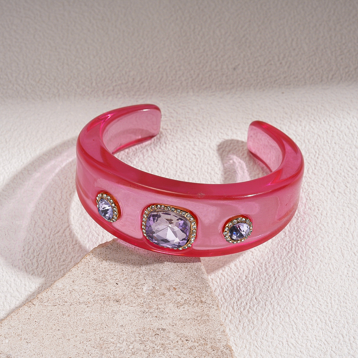 Women's Irregular Resin Minority Simple Retro Temperament Personality Fashion Design Unique Bracelets