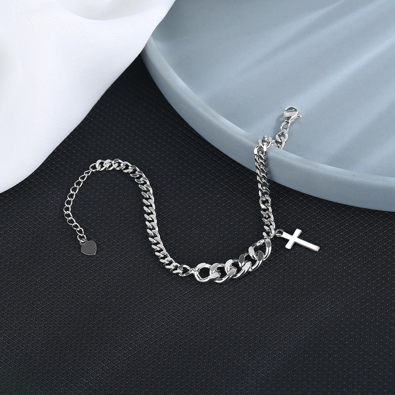 Thick Chain Cross Hip Hop Fashion Bracelets