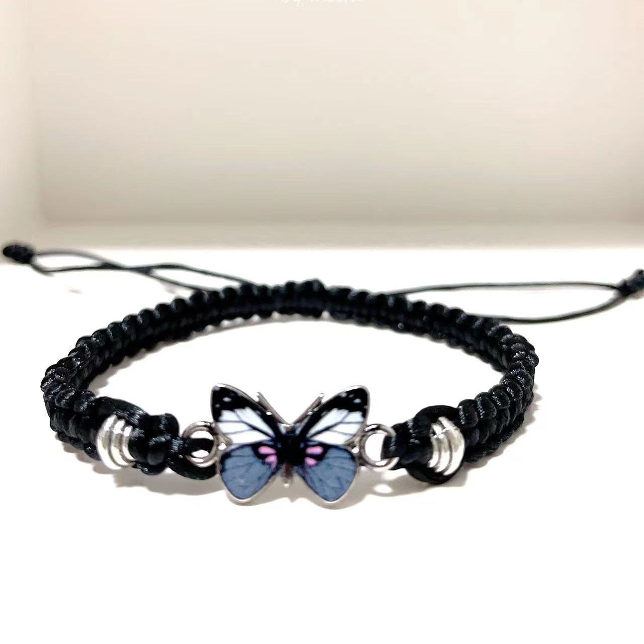 Multicolor Butterfly Couple Adjustable Fashion Friendship Bracelets