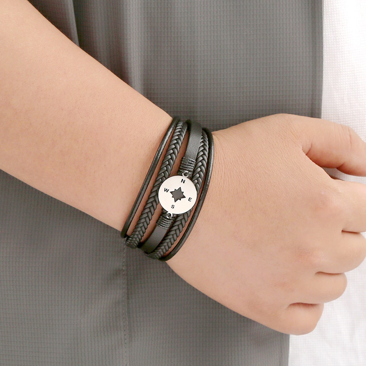 Herren Herbst Edelstahl Schmuck Mode handgefertigte Armbänder