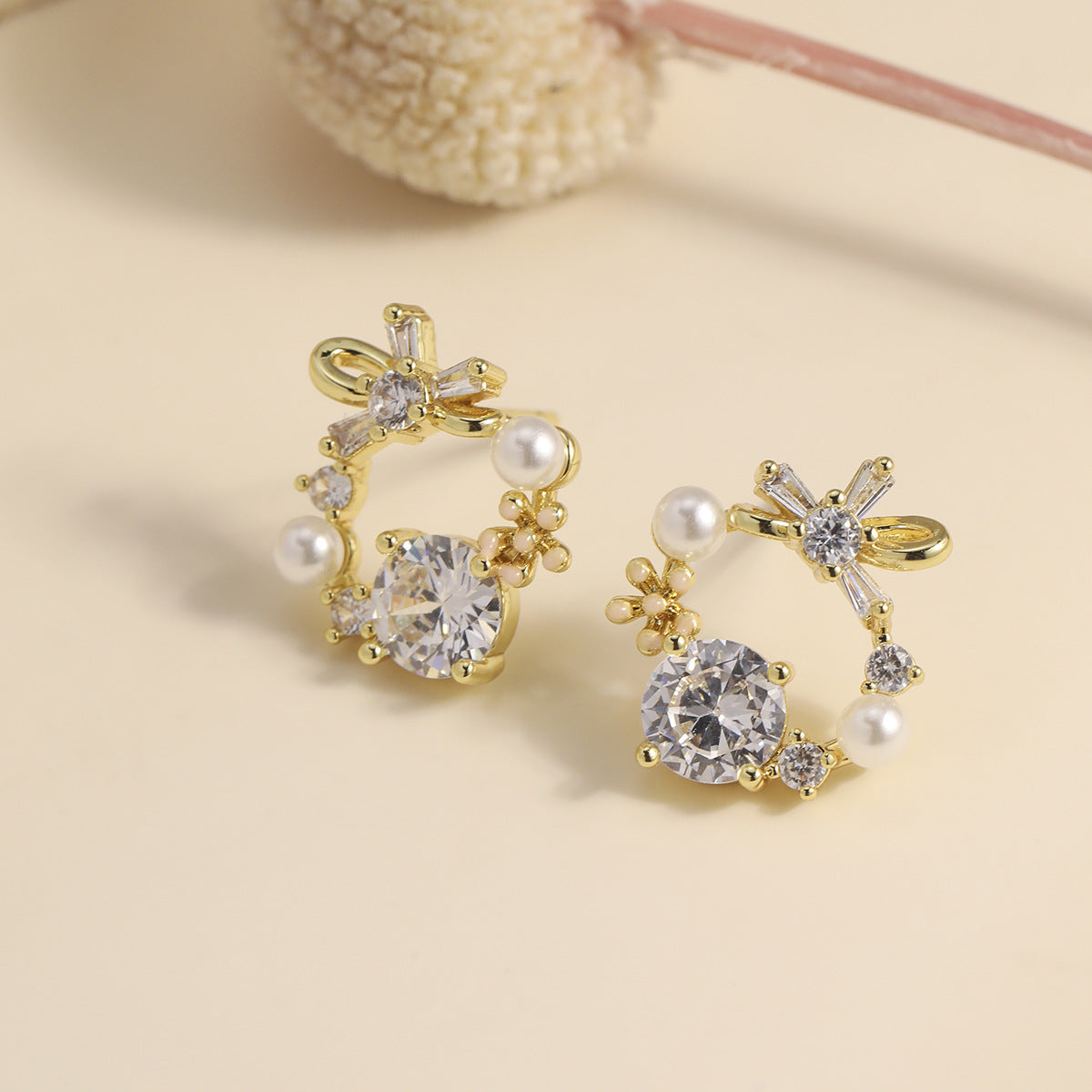 Style Garland Bow Special Interest Light Rings