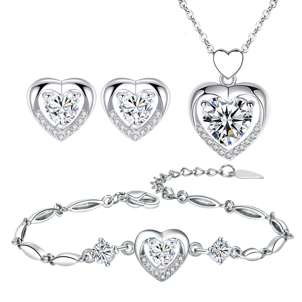 Women's Heart Of Eternity Korean Light Luxury Small Pendants