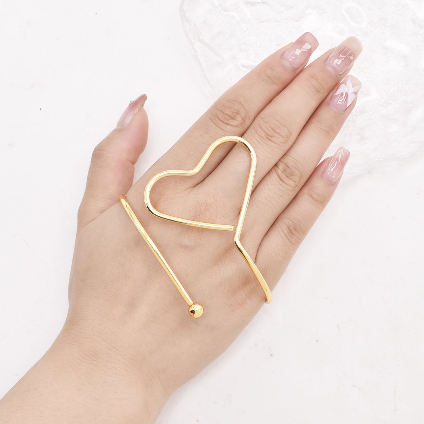 Irregular Metal Palm Minimalist Design Love Exaggerated Personalized Female Bracelet