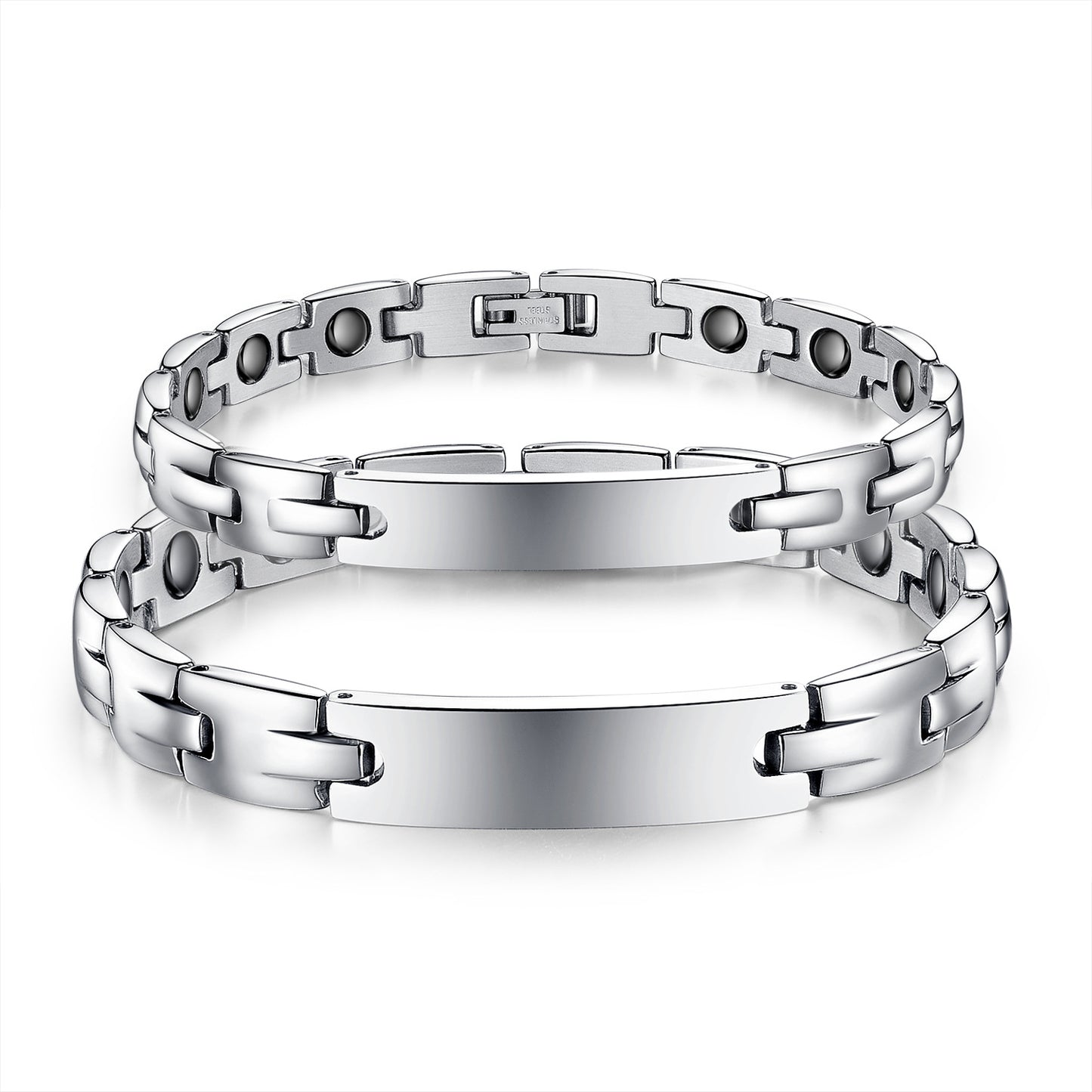 Men's Hop Stainless Steel Personality Fashion Magnet Bracelets