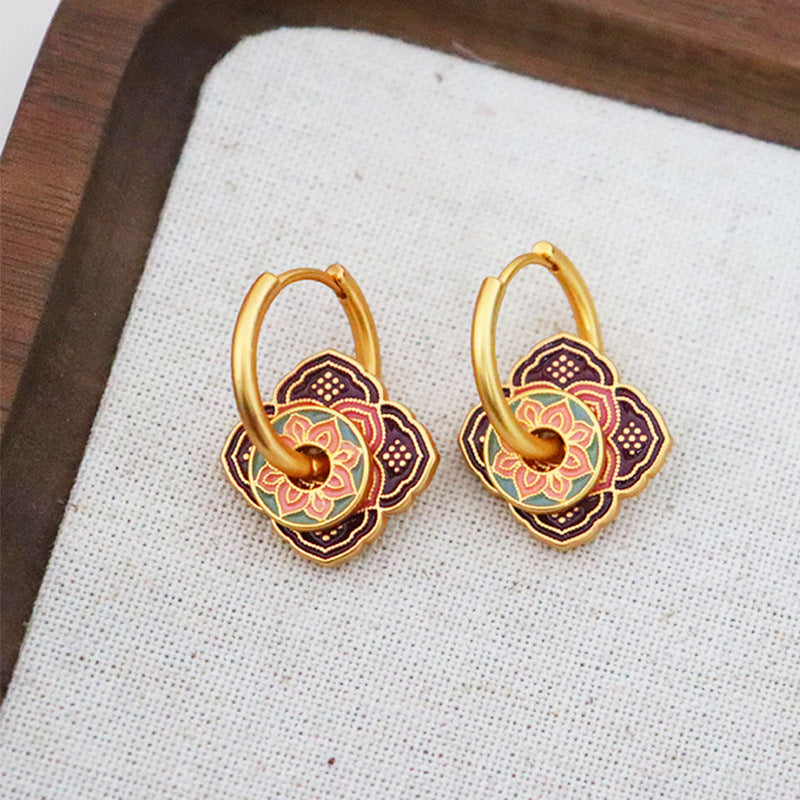 Women's Chinese Style Retro Ethnic High Sense Minority Fashion Ear Buckle