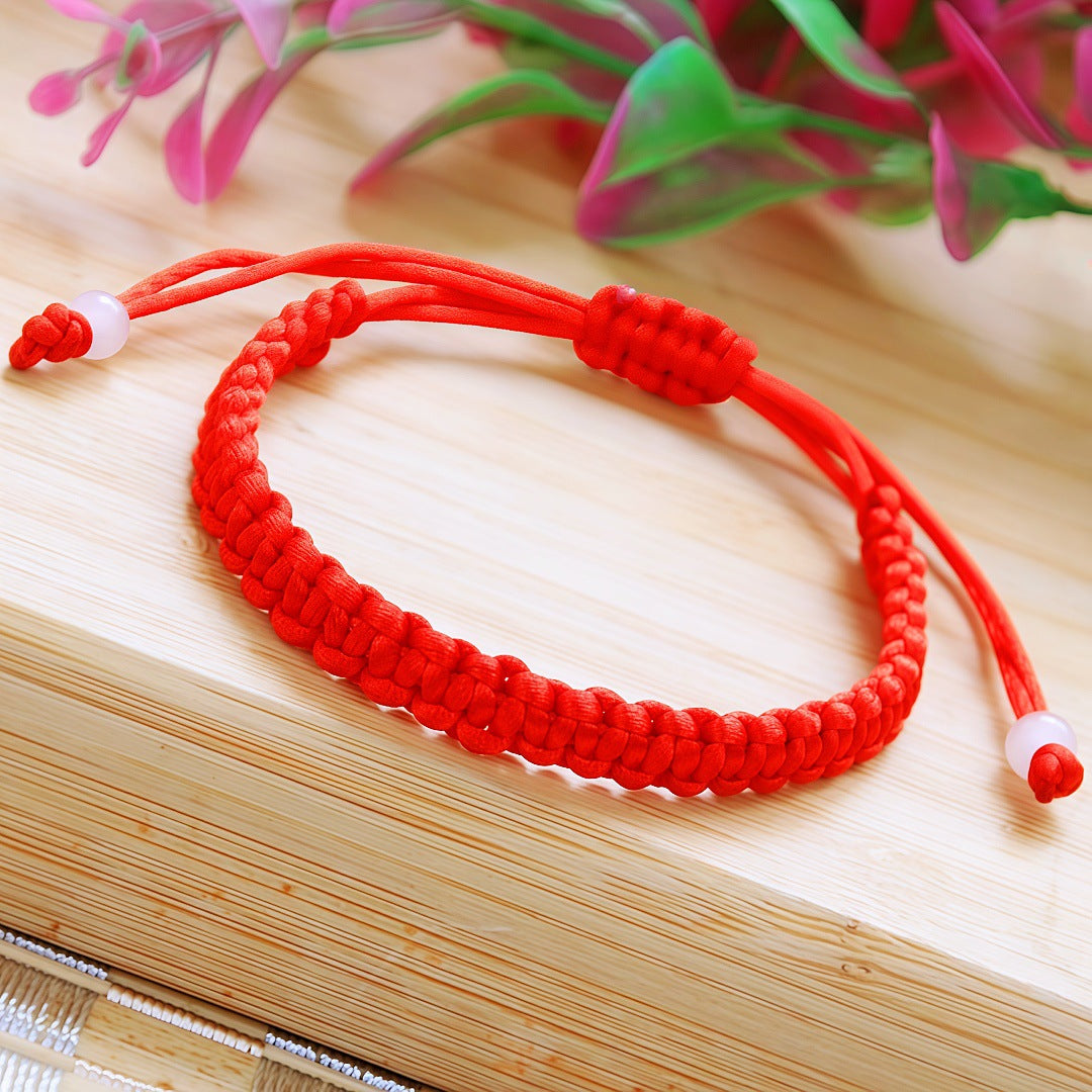 Women's & Men's Hand-woven Safety Phoenix Tail Knot Red Rope Dragon Boat Festival Bracelets