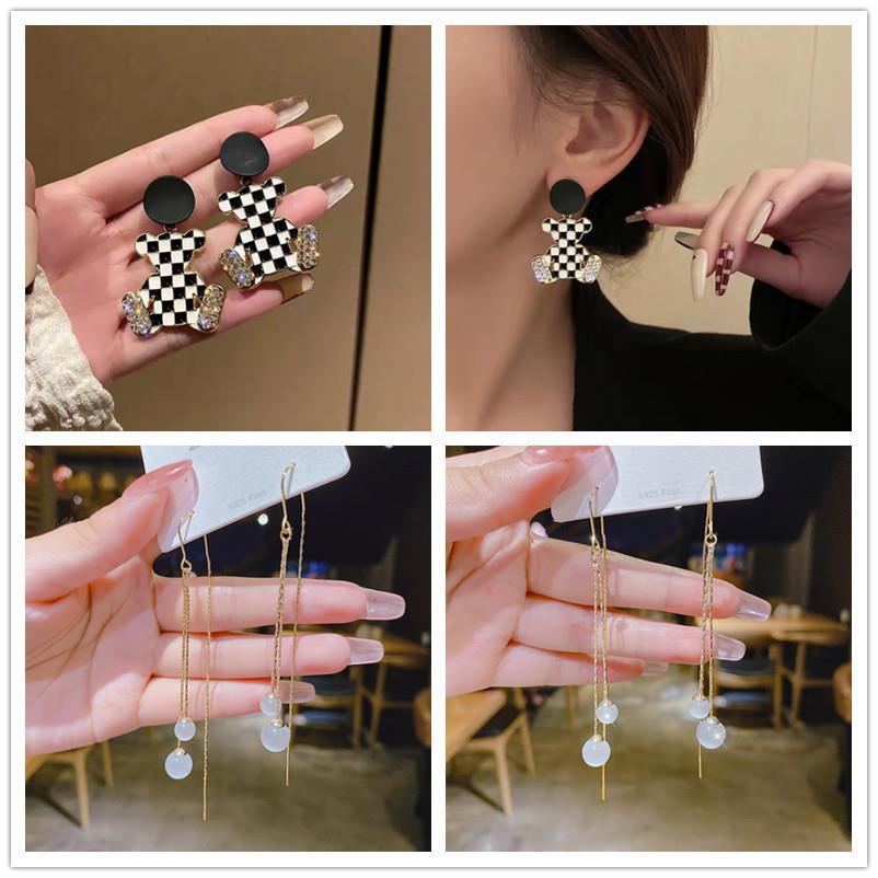 Cute Retro Clear And Quiet Bell Small Earrings