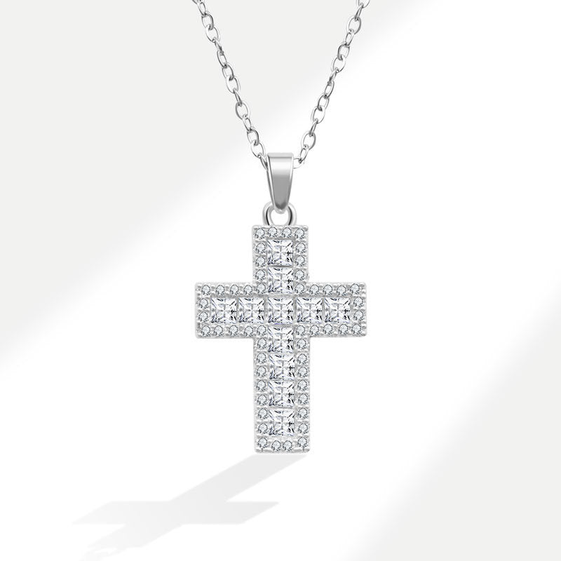 Women's Simple Light Cross Style Korean Elegant Mini Clavicle Chain Fashion Necklace