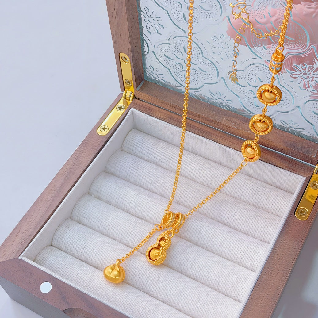 Ginkgo Leaf Variety Retro Affordable Luxury Fashion Design Necklace