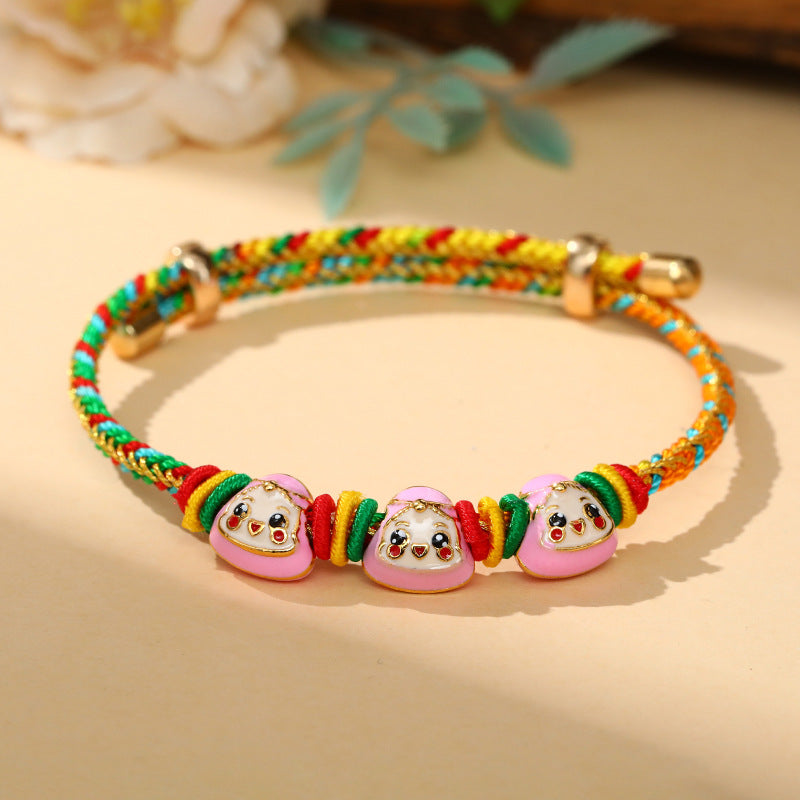 Children's Dragon Boat Festival Colorful Rope Hand-woven Small Carrying Bracelet