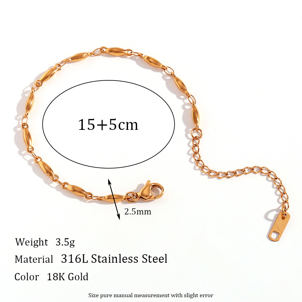 Women's Simple Fashion Personality Titanium Steel Choker Bracelets