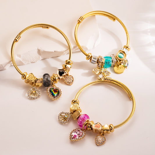 Dora Gold Titanium Steel Stainless Female Trendy Bracelets