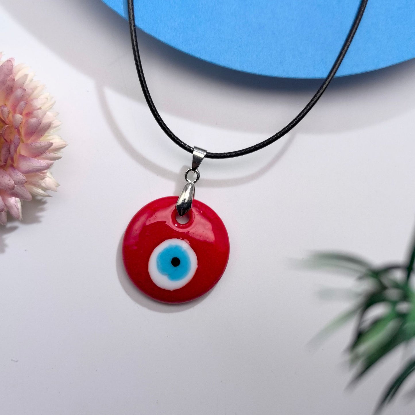 Black Rope Turkish Blue Eye Exquisite Necklace