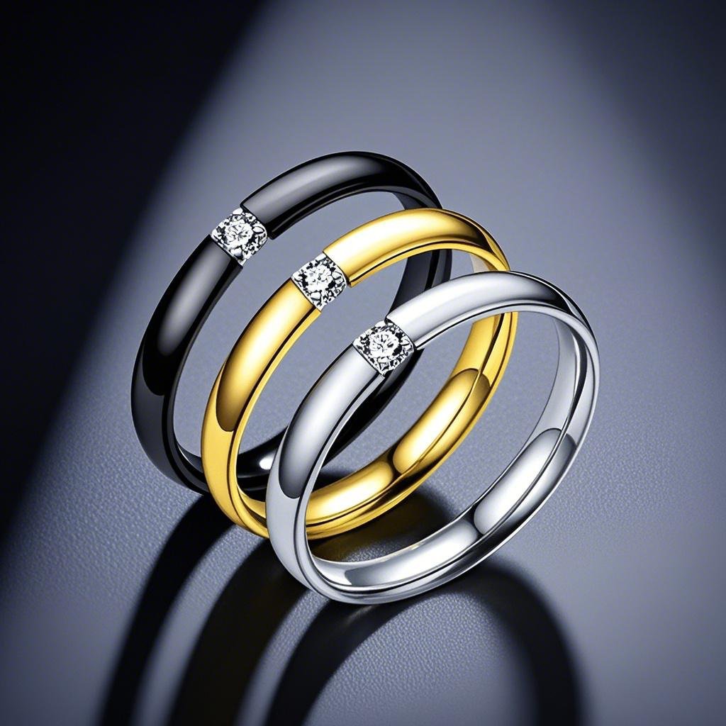Titanium Steel Female Niche Senior Diamond Simple Cold Style Rings