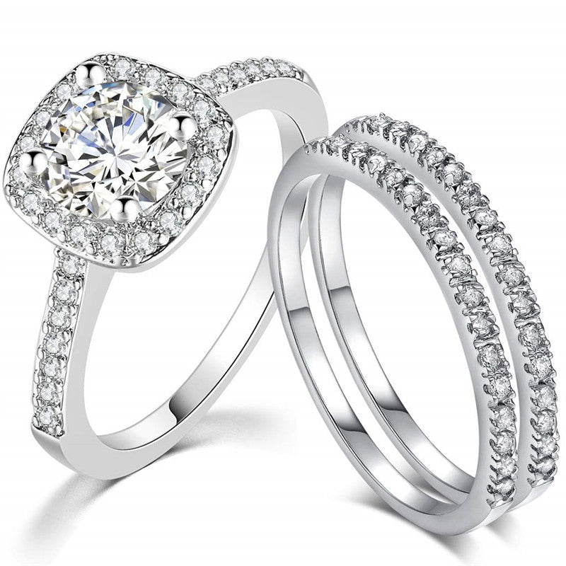 Graceful Classy Women's Popular Engagement Electroplated Ring