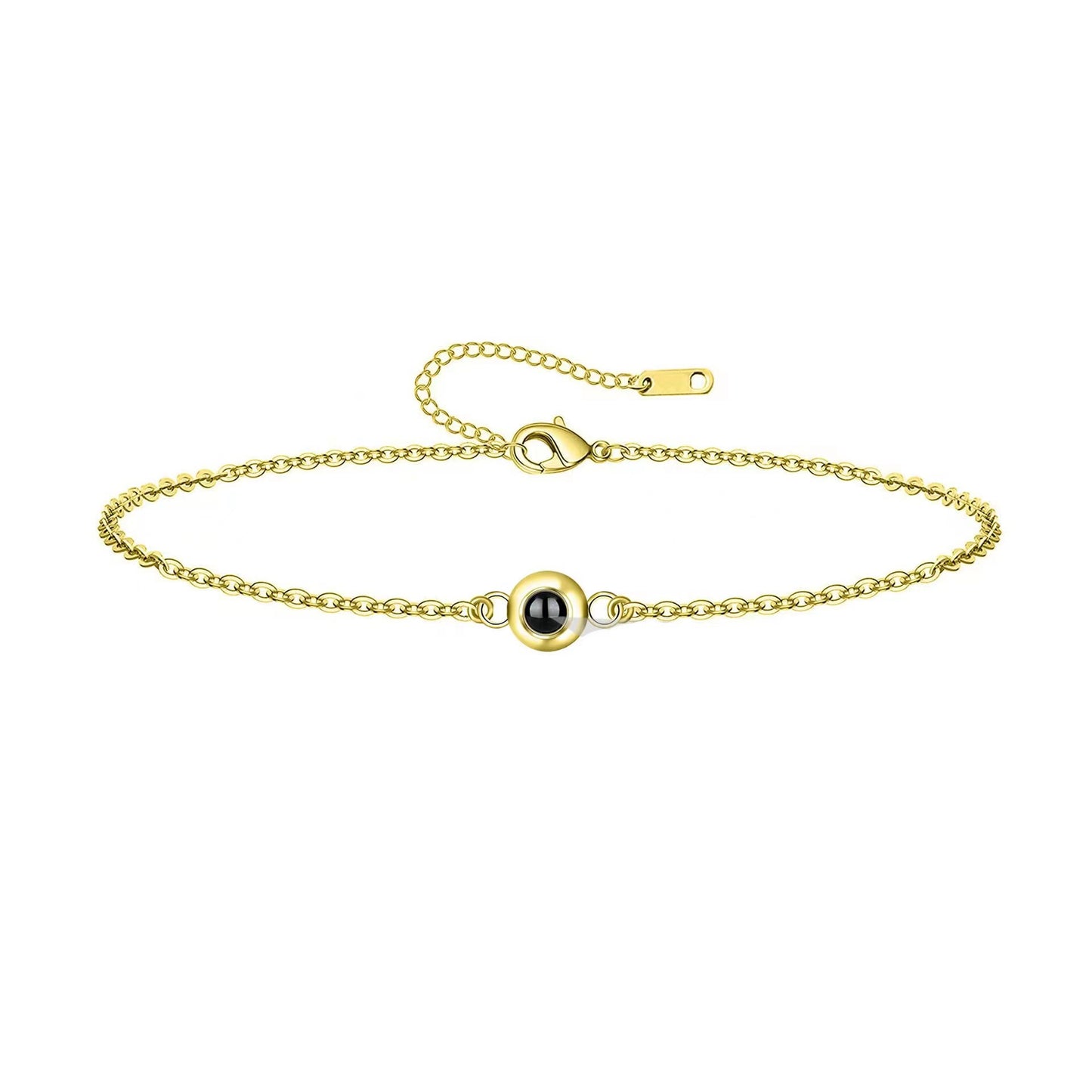 Projection Stone Languages Love You Engraving Bracelet
