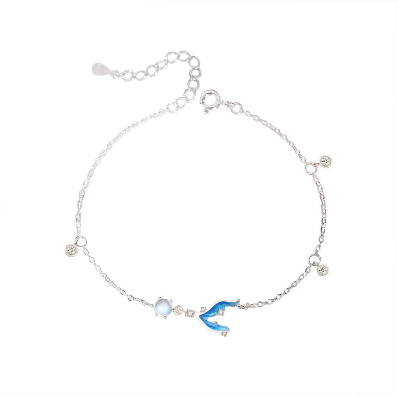 Mermaid Tail Moonstone Ocean Style Fresh Bracelets