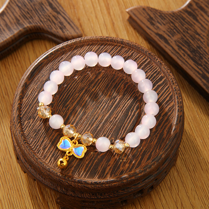 Style Colorful Female String Imitation Jade Material Bracelets