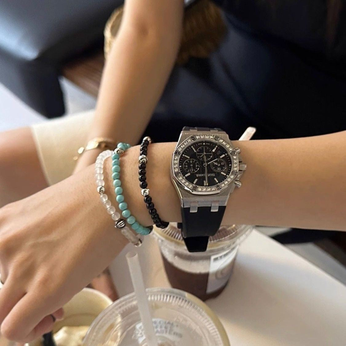 Women's & Men's Niche Cross Beaded Light Luxury High-grade Bracelet