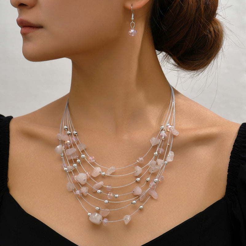 Indian Ethnic Style Vintage Gemstone Beads 2 Necklaces