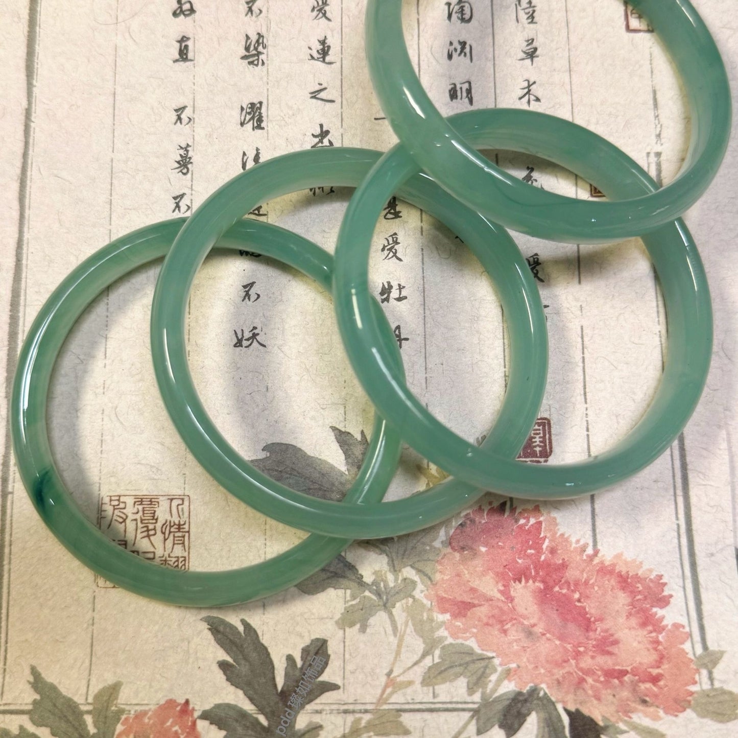 Women's Chalcedony Jingle Chinese Style Antique Traditional Han Bracelet