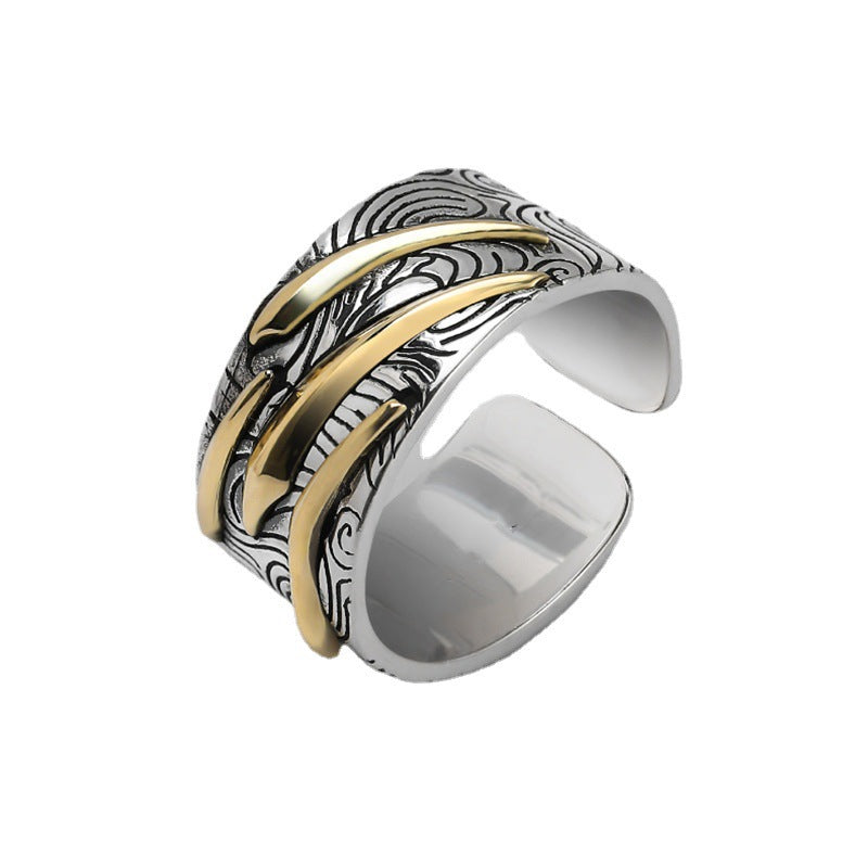 Men's Meteor Trendy Unique Points Golden Index Rings