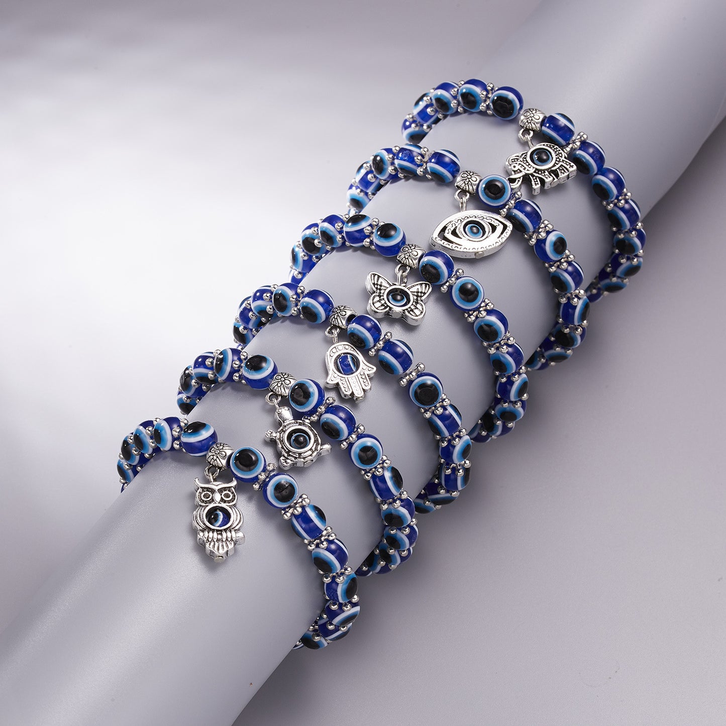 Blue Eyes Hand Of Fatima Turkish Bracelets