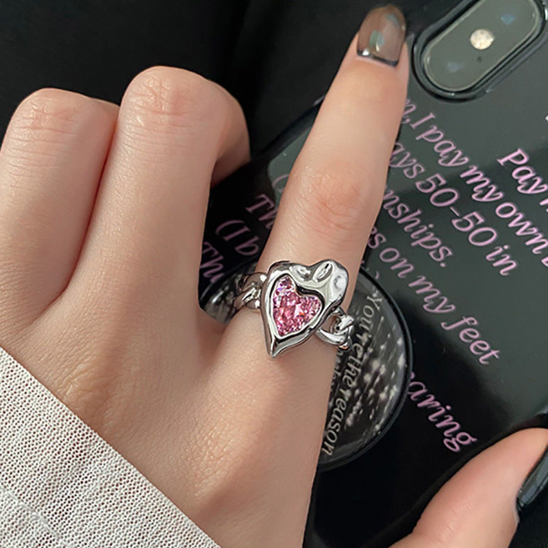 Clearance Vintage Creative Heart Hollow Butterfly Rings