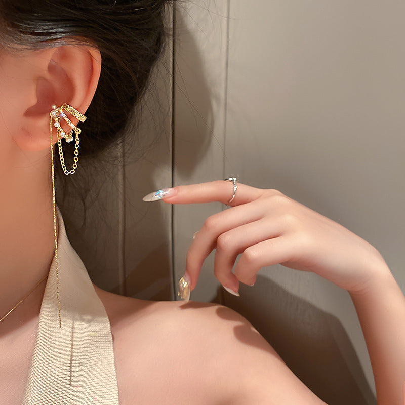 Round Bone Retro Unique Design Dignified Clips Light Luxury Ear Clip
