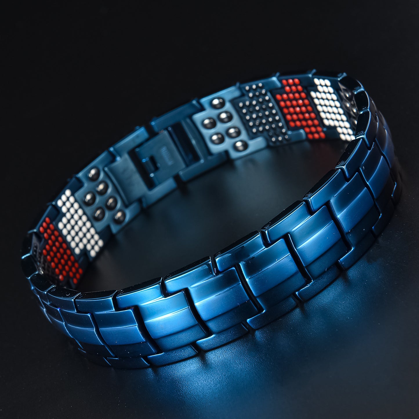 Men's Fashion Detachable Negative Ion Energy Alloy Bracelets