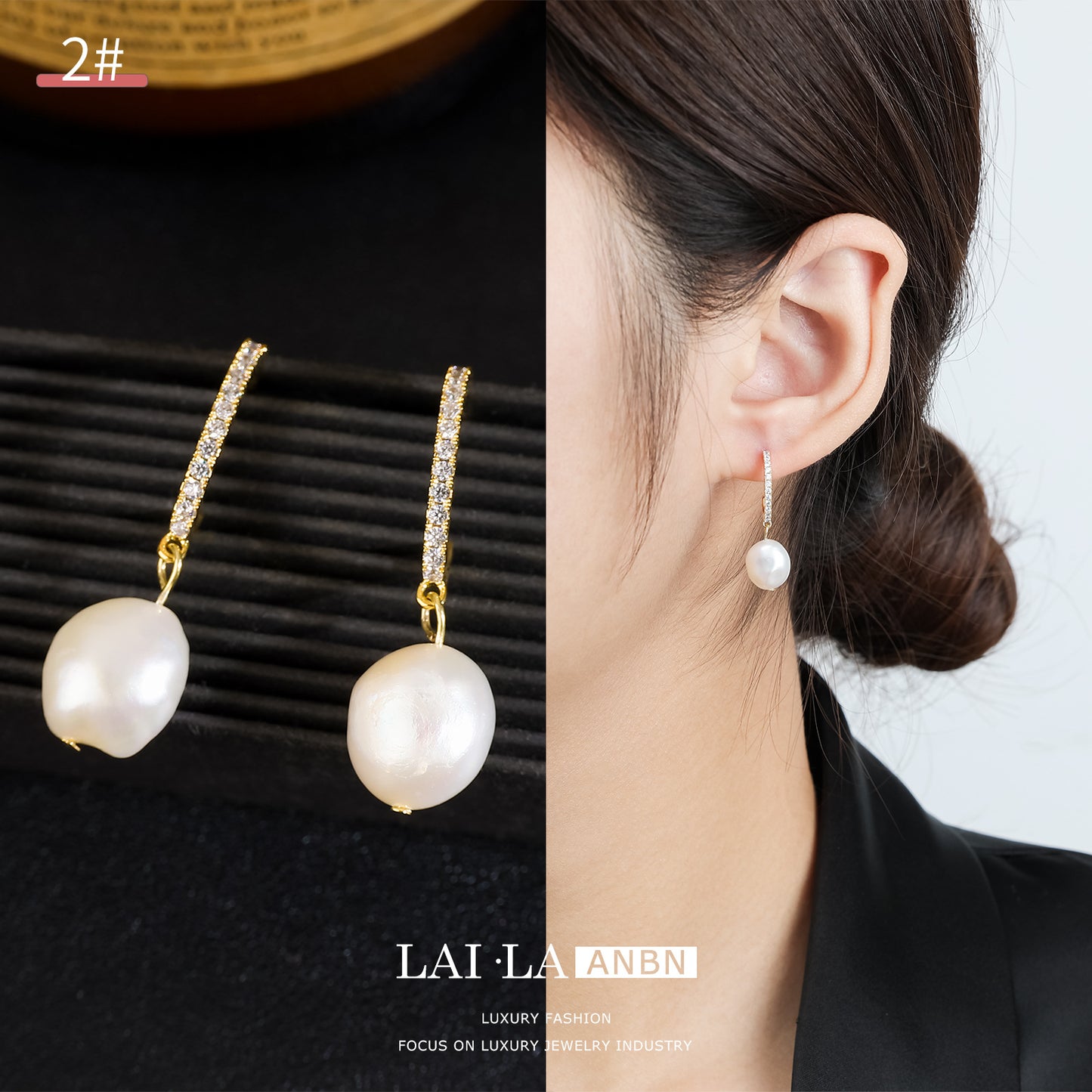 French Retro Pearl Sterling Sier Light Earrings